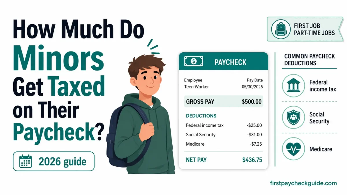 How much do minors get taxed on paycheck, 2026 guide